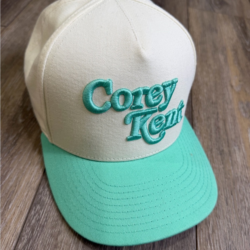 Official Corey Kent Seafoam and Cream Cap